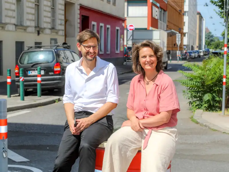 Martin Blum und Petra Jens sitzen im Supergrätzl Martin Blum und Petra Jens sitzen im Supergrätzl